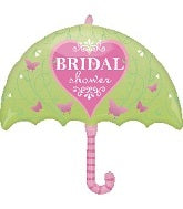 24553 Pink Butterfly Bridal Shower Umbrella