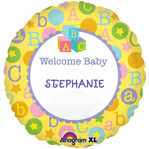 24555 Personalize It! Welcome Baby ABC