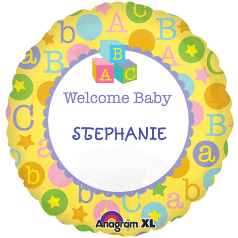 24555 Personalize It! Welcome Baby ABC