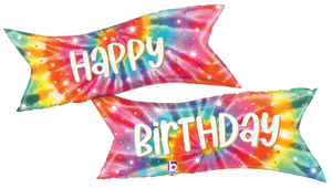 25120 Tie Dye Banner Birthday