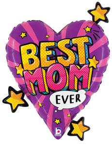 25256 Best Mom Comic Heart