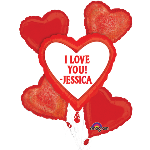 25815 Personalize It! Heart Bouquet