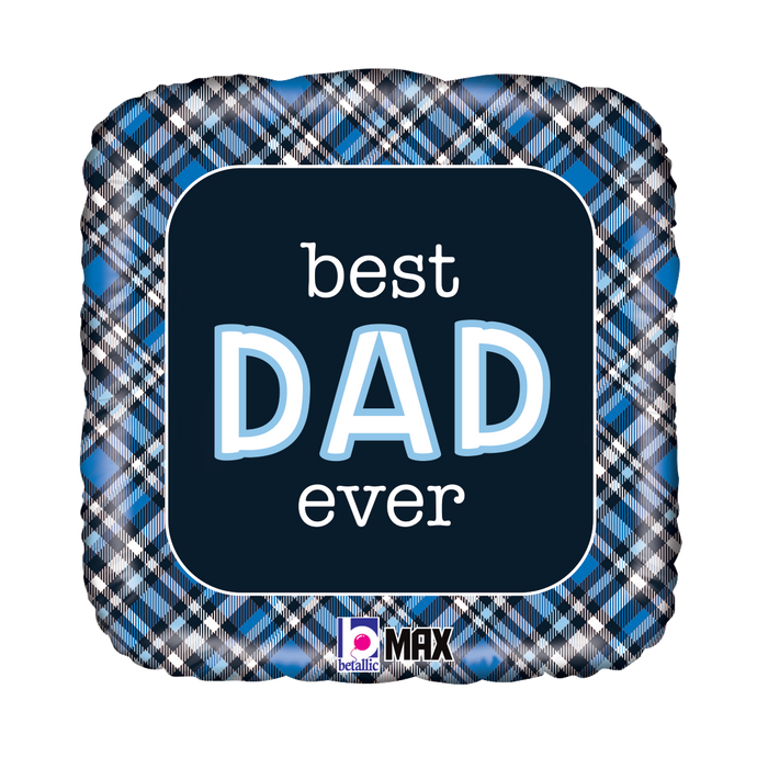 26098 Best Dad Ever Plaid