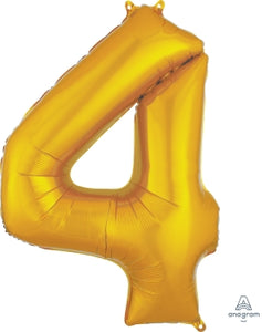 28250 SuperShape™ Number "4" Gold