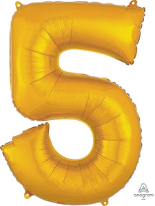 28252 SuperShape™ Number "5" Gold