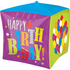28428 Birthday Balloons Cube