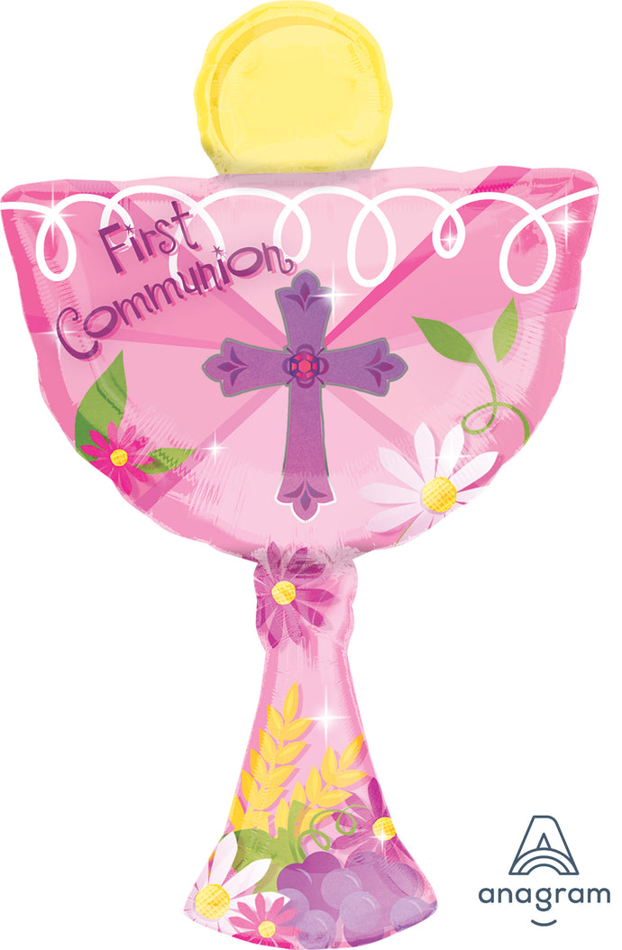 30412 1st Communion Pink Chalice