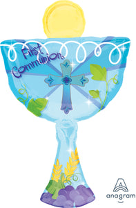 30413 1st Communion Blue Chalice