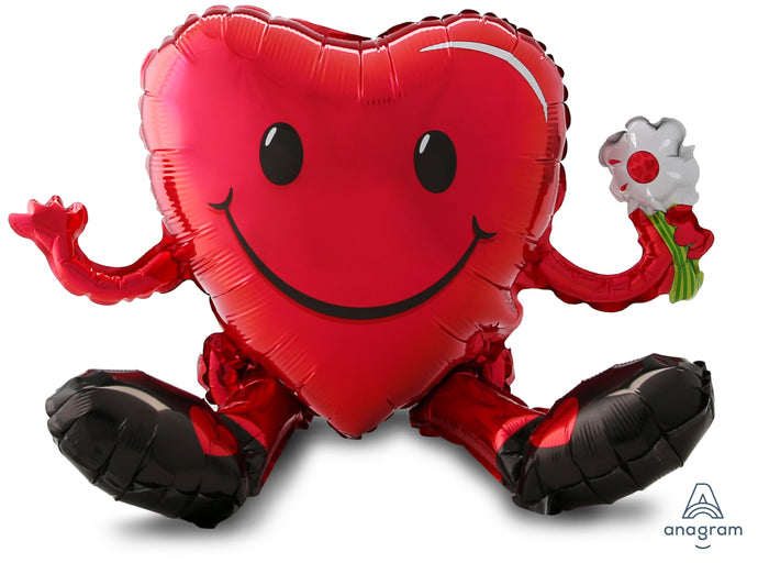 31863 Sitting Smiley Heart Guy