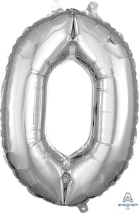 59081 Air Fill Number "0" Silver 16in