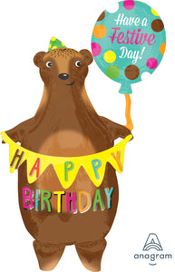 35150 Birthday Bear with Banner