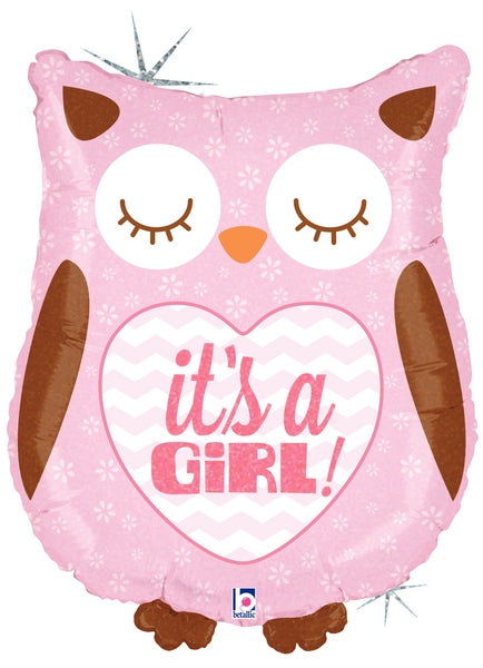 35156 It's A Girl Baby Owl