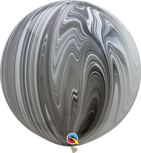 35206 Black & White SuperAgate® 30" Round (2ct)