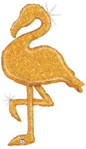35808 Gold Glitter Flamingo