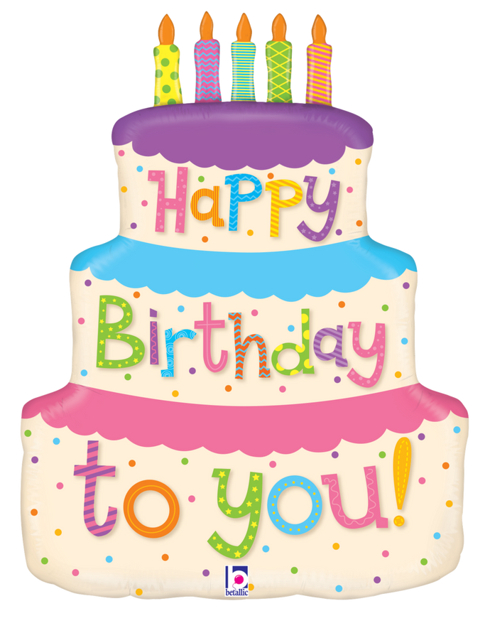 35863 Girly Birthday Cake