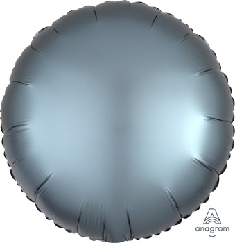 36812 Satin Luxe Steel Blue Round
