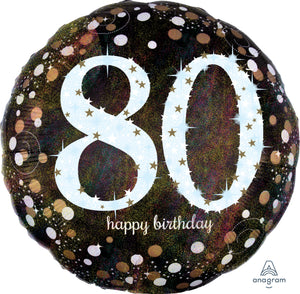 37877 Sparkling Birthday 80