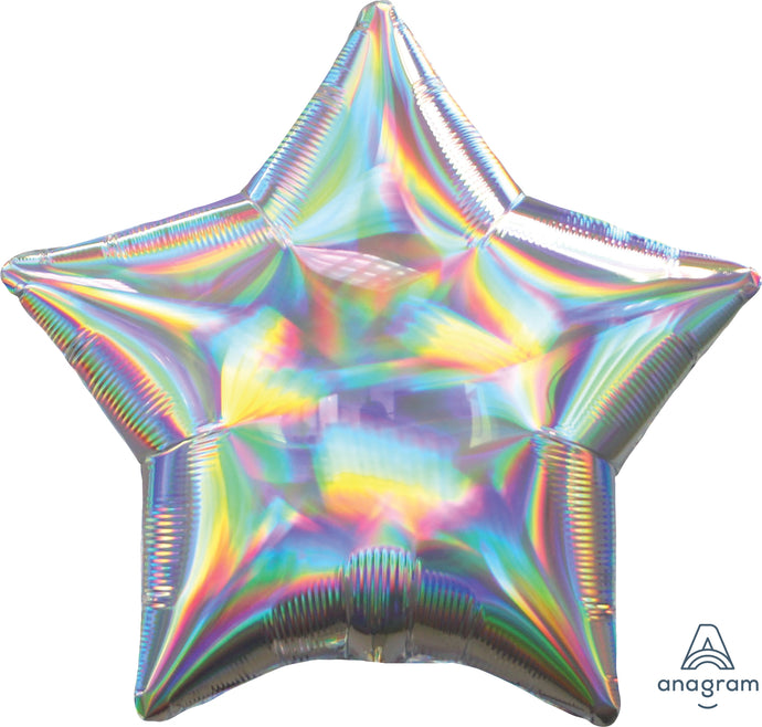 39270 Iridescent Silver Star