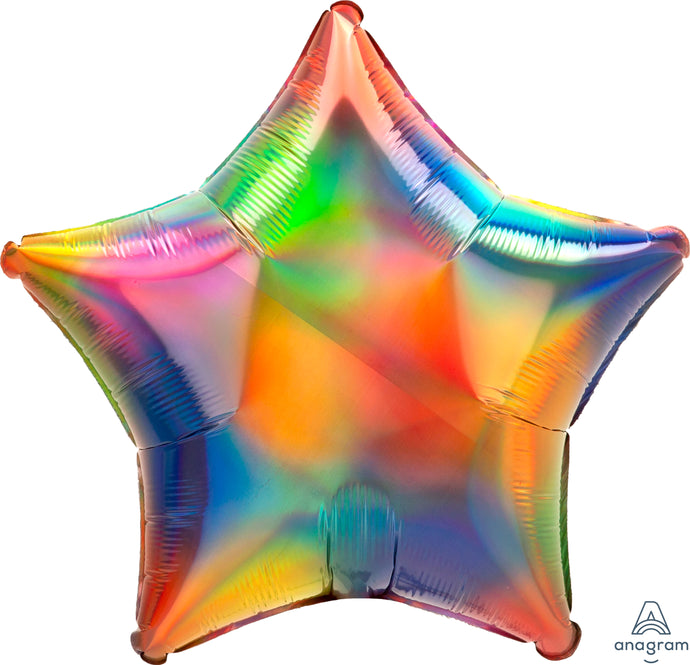 39271 Iridescent Rainbow Star