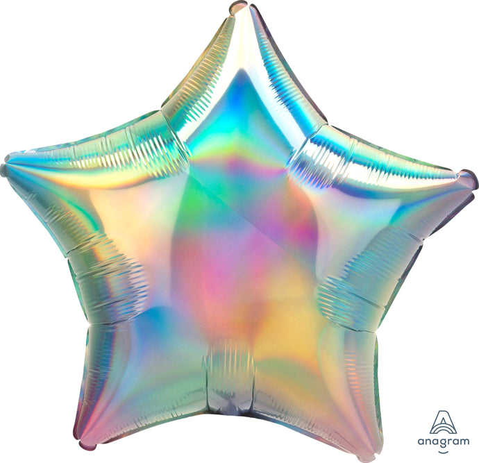 39407 Iridescent Pastel Rainbow Star