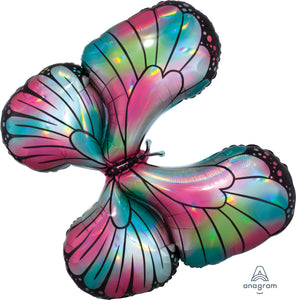 39439 Iridescent Teal & Pink Butterfly