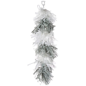 115566 Balloon Tissue Tassel - Silver/White