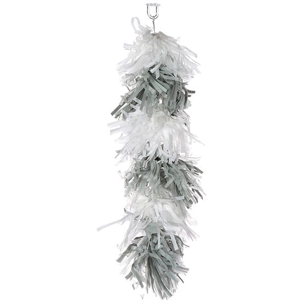 115566 Balloon Tissue Tassel - Silver/White