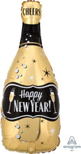 Load image into Gallery viewer, 40441 HNY Gold &amp; Black Bubbly Bottle
