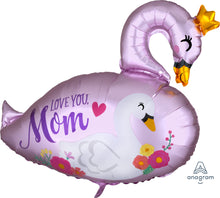 Load image into Gallery viewer, 40833 Satin Mama &amp; Baby Swan
