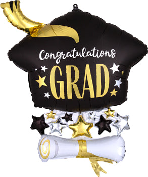 40915 Satin Infused Cap & Diploma