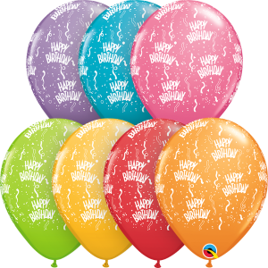 49607 Birthday-A-Round Festive Assortment 11" Round