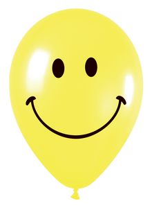 55695 Smiley Face Yellow 18" Round (25ct)