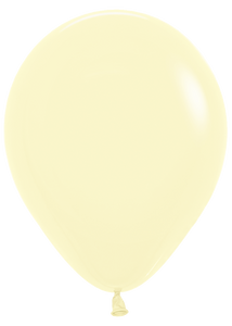 155111 Pastel Matte Yellow 18" Round (25ct)