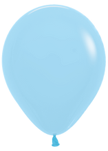 Load image into Gallery viewer, 155272 Pastel Matte Blue 18&quot; Round (25ct)
