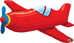 57811 Red Vintage Airplane