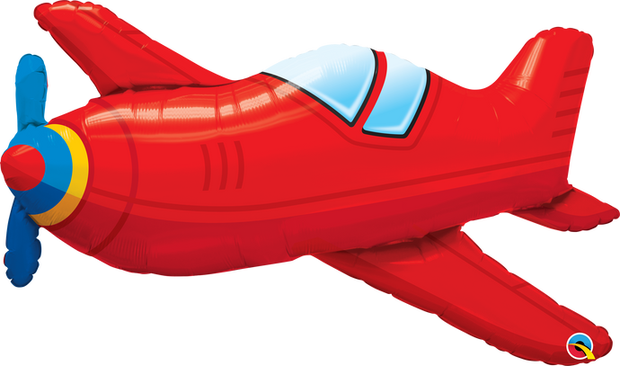 57811 Red Vintage Airplane