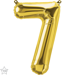 59055 Air Fill Number "7" Gold 16in
