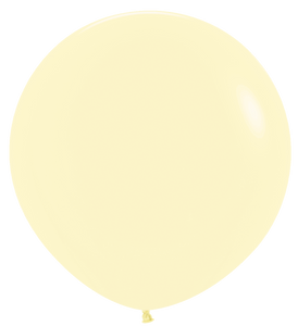 59175 Pastel Matte Yellow 24" Round (1ct)