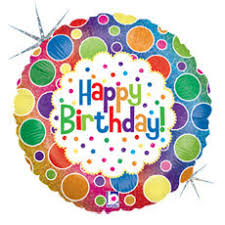 82819 Rainbow Dots Birthday