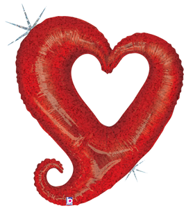 85125 Chain of Hearts - Red