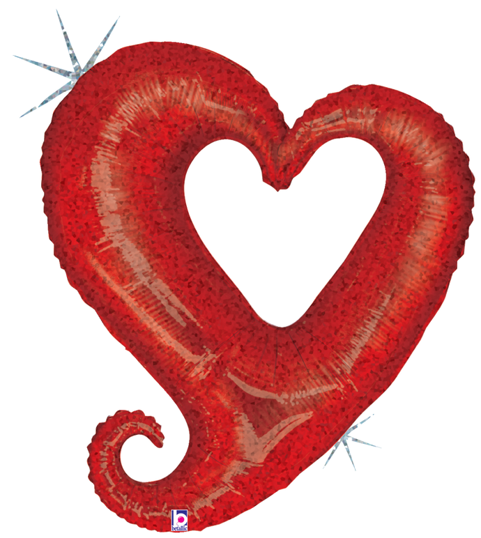 85125 Chain of Hearts - Red