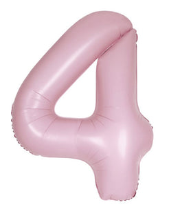 13884 Number "4" Matte Pink