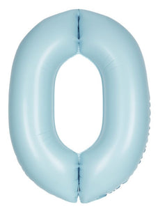 13890 Number "0" Matte Blue