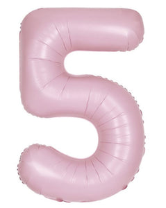 13885 Number "5" Matte Pink
