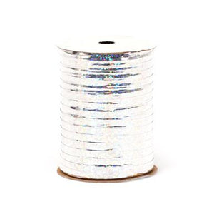 Holographic Curling Ribbon - Silver