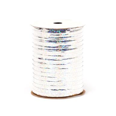 Holographic Curling Ribbon - Silver