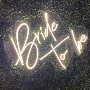 Bride To Be Neon Sign Rental - White
