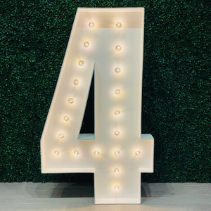 4ft Marquee Number 4 Rental