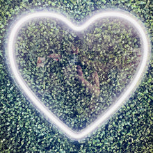 Load image into Gallery viewer, Heart Neon Sign Rental - White
