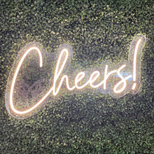 Load image into Gallery viewer, Cheers Neon Sign Rental - White
